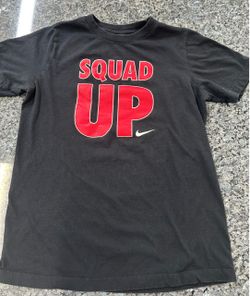 Nike Black Squad Up Graphic T-Shirt, Kids' Size L