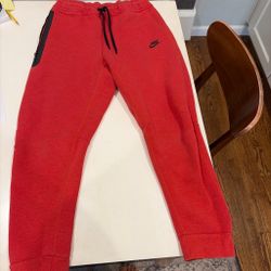 Nike Tech Fleece Jogger Pants Red