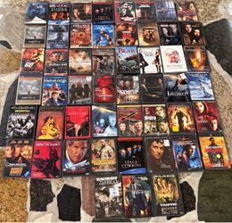 Large Lot of Action DVD Movies (50+ Titles)