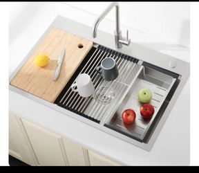 Stainless Steel Kitchen Sink with Accessories