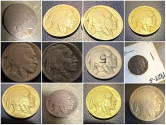 Buffalo Nickel 12 Coin Lot - OBO