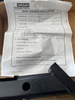 Nissan Tow Hitch With Wiring Harness