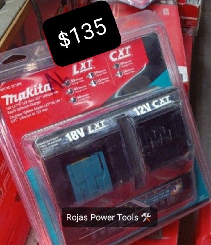 MAKITA 18V LXT 12V MAX CXT LITHIUM-ION RAPID OPTIMUM CHARGER