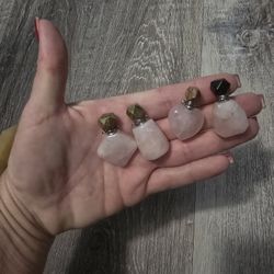 Rose Quartz Perfume Bottles