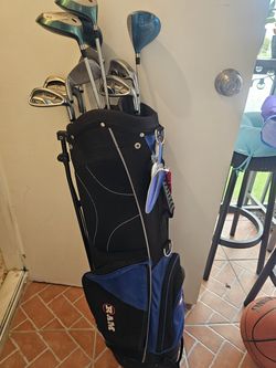 Clubs and bag