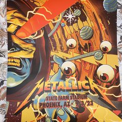 Metallica Phoenix Second Day Official Numbered Poster