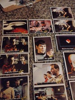 Star trek 1976 card collection