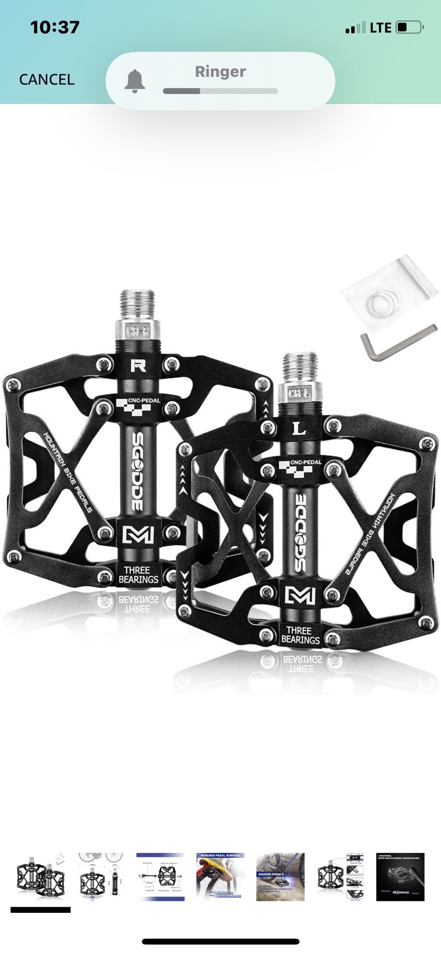 Mountain Bike Pedals Bicycle Pedal, SGODDE Bike Pedal