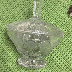 Glass Candy Bowl & Lid 