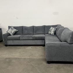Dark Gray Sectional Couch Free Delivery 