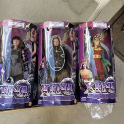 Xena 12 Inch Action Figures. Two Xena Warriors, And One Princess.