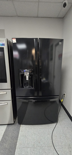 Kenmore Elite French Door Fridge – Black, Ice/Water Dispenser