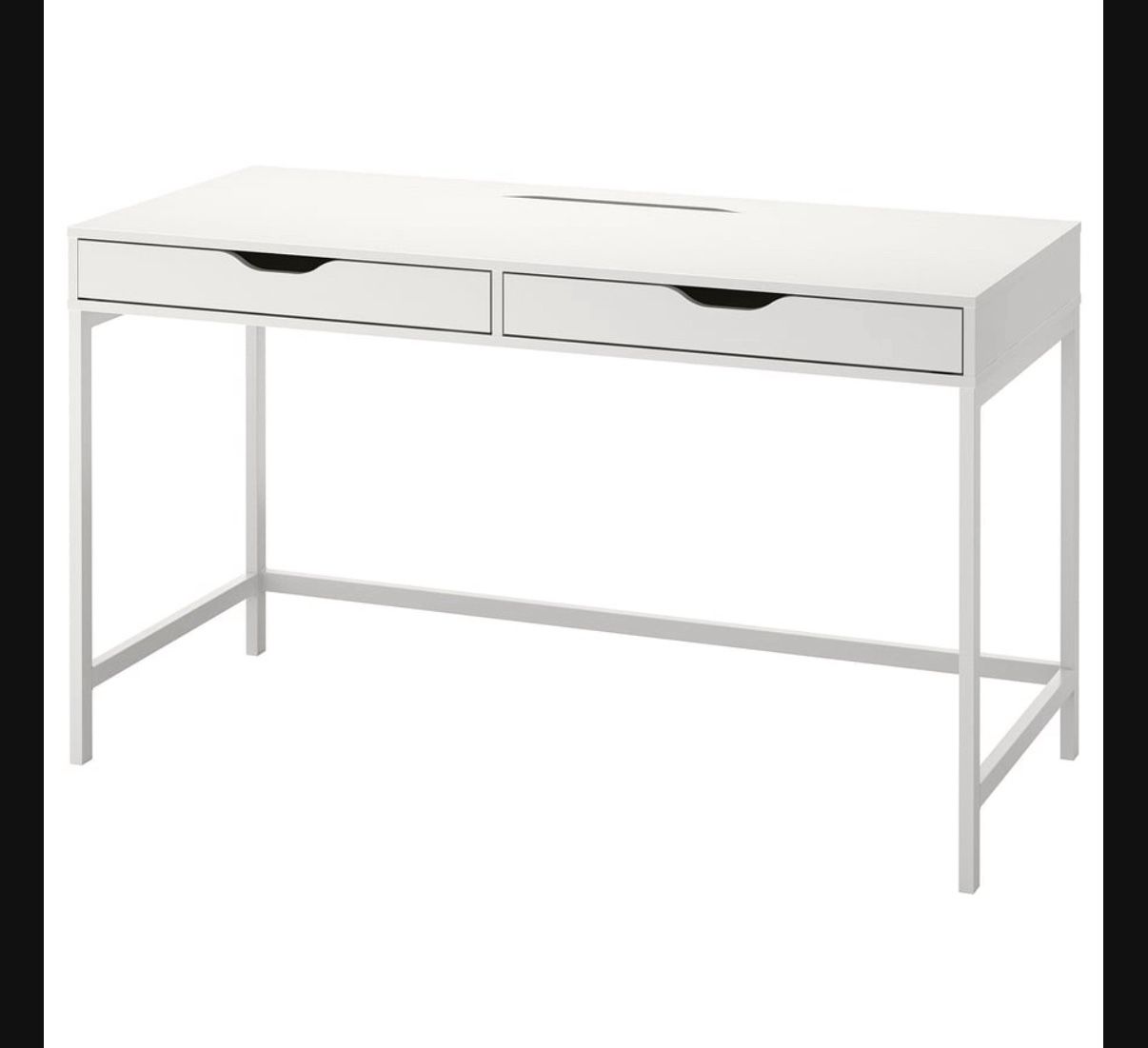 ALEX Desk, white, 52x22 7/8 " with Computer Stand