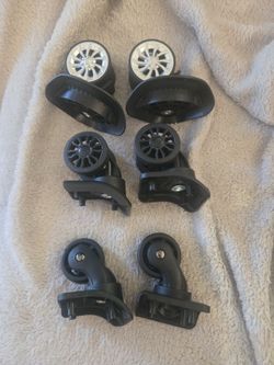 6 luggage wheels