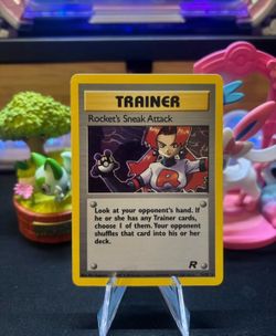 Pokemon TCG Rocket's Sneak Attack Trainer Team Rocket Holo Rare - Lightly Played LP