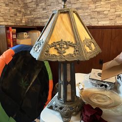 1900s Slag Lamp