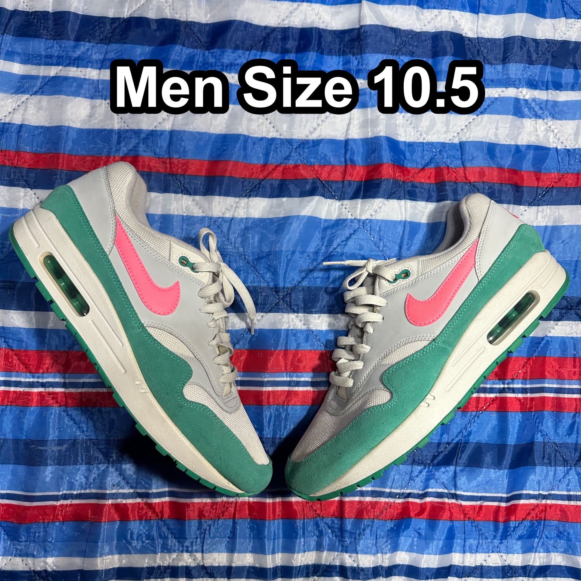 Victor lid Ashley Furman Nike Air Max 1 “Watermelon” Size 10.5 Mens Green Pink 2018 AH8145-106 for  Sale in Ontario, CA - OfferUp