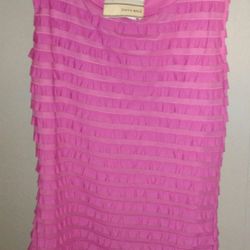 Carrie Allen Hot Pink & Lime Green top sz Sm $10ech or $15 for both