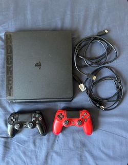 PlayStation 4 with 2 controllers