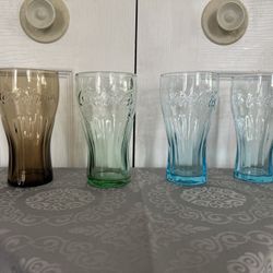 LIBBEY, Coca Cola, Glasses, set 4, VINTAGE, 1970’s