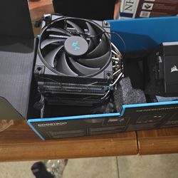 Computer Power Supply And Cpu Air Cooler
