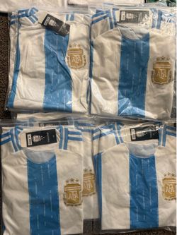 Argentina jerseys sizes S, M, XL, and 2XL