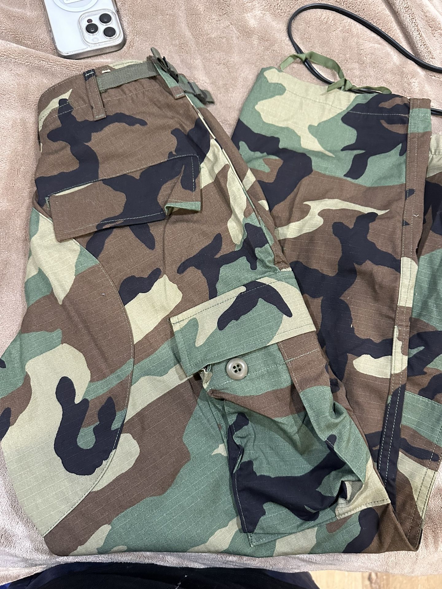Camouflage army cargo pants