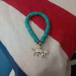 Turquoise Cat Heart Bracelets 