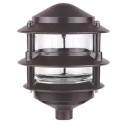 Red Dot 75-Watt Line Voltage Bronze Path Light 3-Tier Outdoor Weatherproof Landscape Light @Y1-501