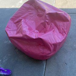 Bean Bag Chair Vinyl Pink