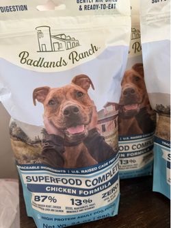 Dog food 3 pack combo badlands ranch