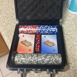Casino Chips,Playing Cards and Dice