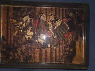Japanese Samurai Gold Flake Art