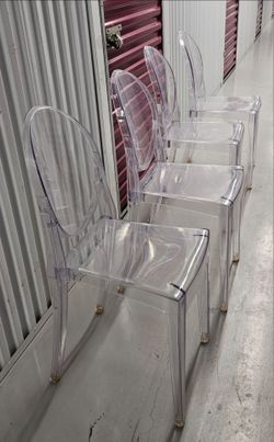 Chairs see through acrylic