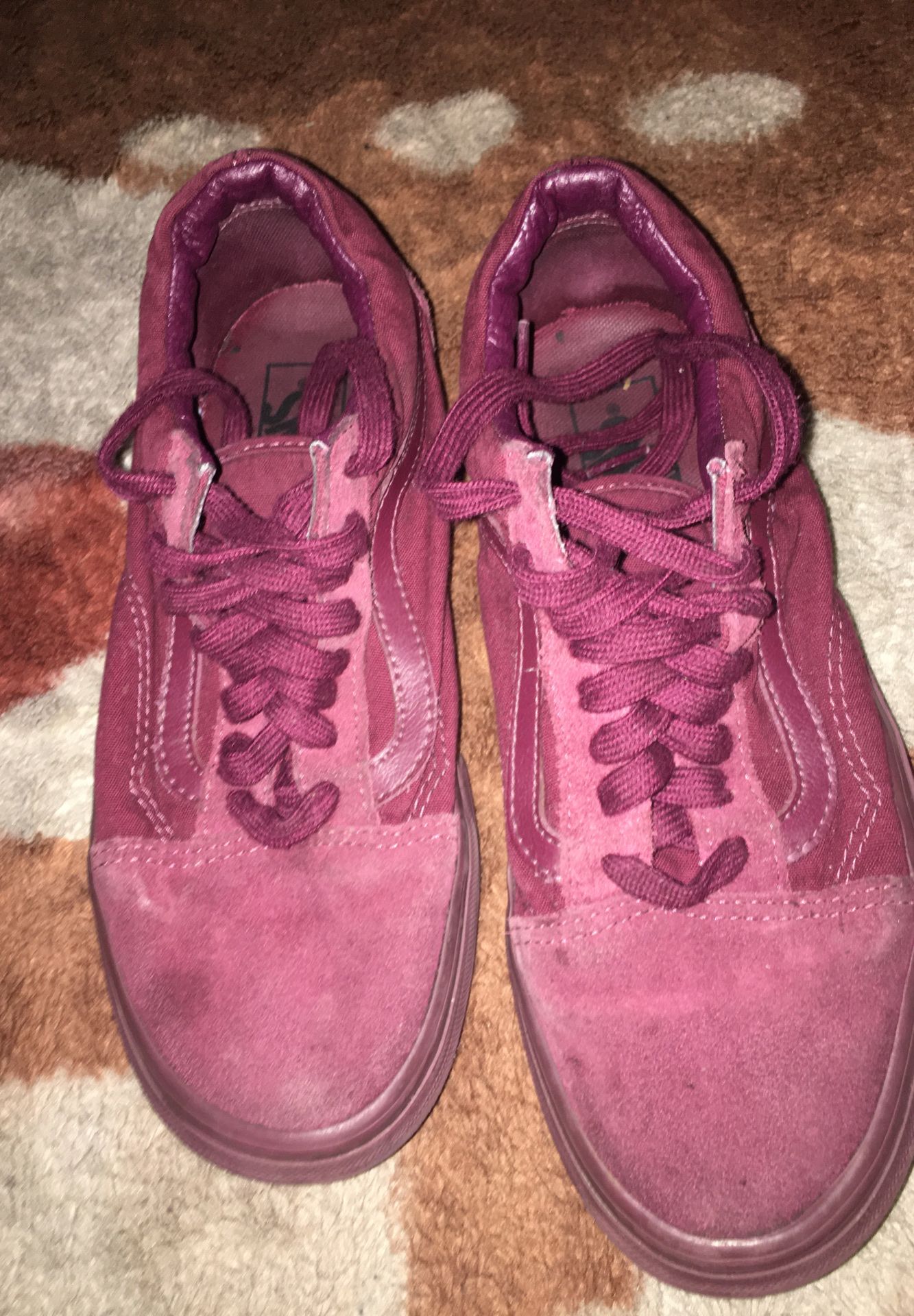 Maroon vans size 7