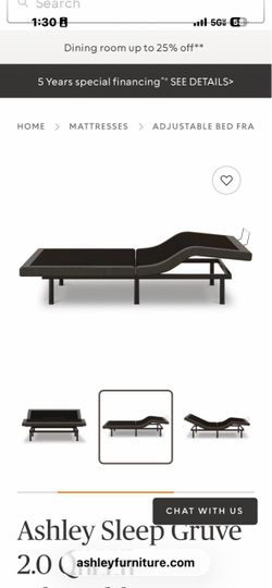 Sleep Gruve 2.0 Queen Adjustable Base with light