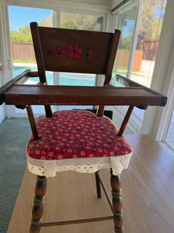 Antique doll chair