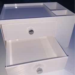 White Mini Office Desk Drawer 