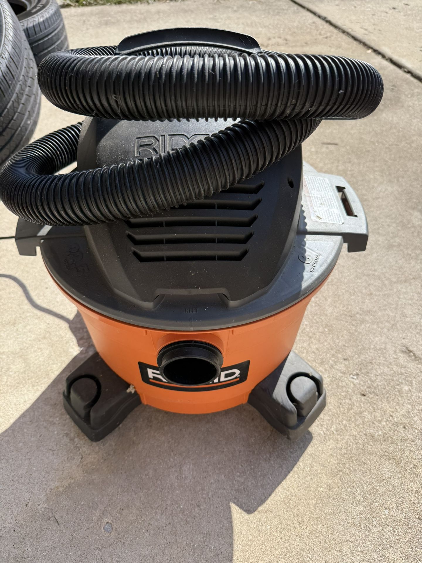 RIDGID 6 Gallon Vac For $70.00