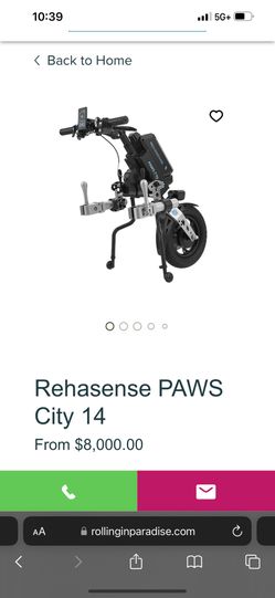 Rehasense PAWS City 14 TETRA For Wheelchair 
