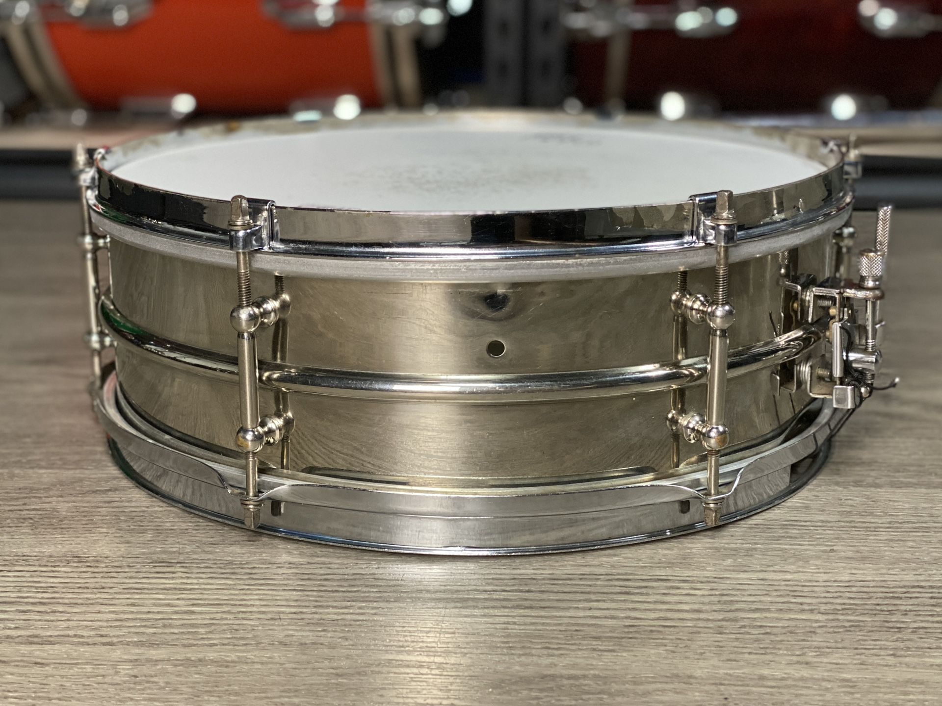 Ludwig 5x14 Universal Snare Drum 2 Piece Nickel Over Brass 1930’s