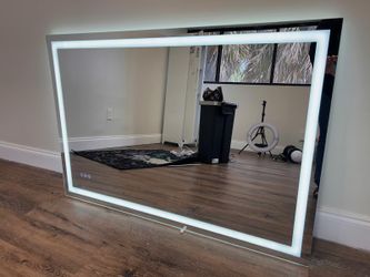 Mirror with led light