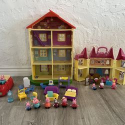 Peppa Pig Doll Houses With Car 