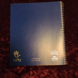 Roaring Spring Lefty Blue 1-Subject College Ruled Spiral Notebook