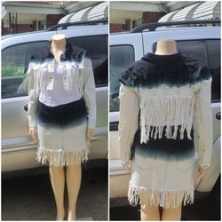 3 Piece Black/white  Shirt Set