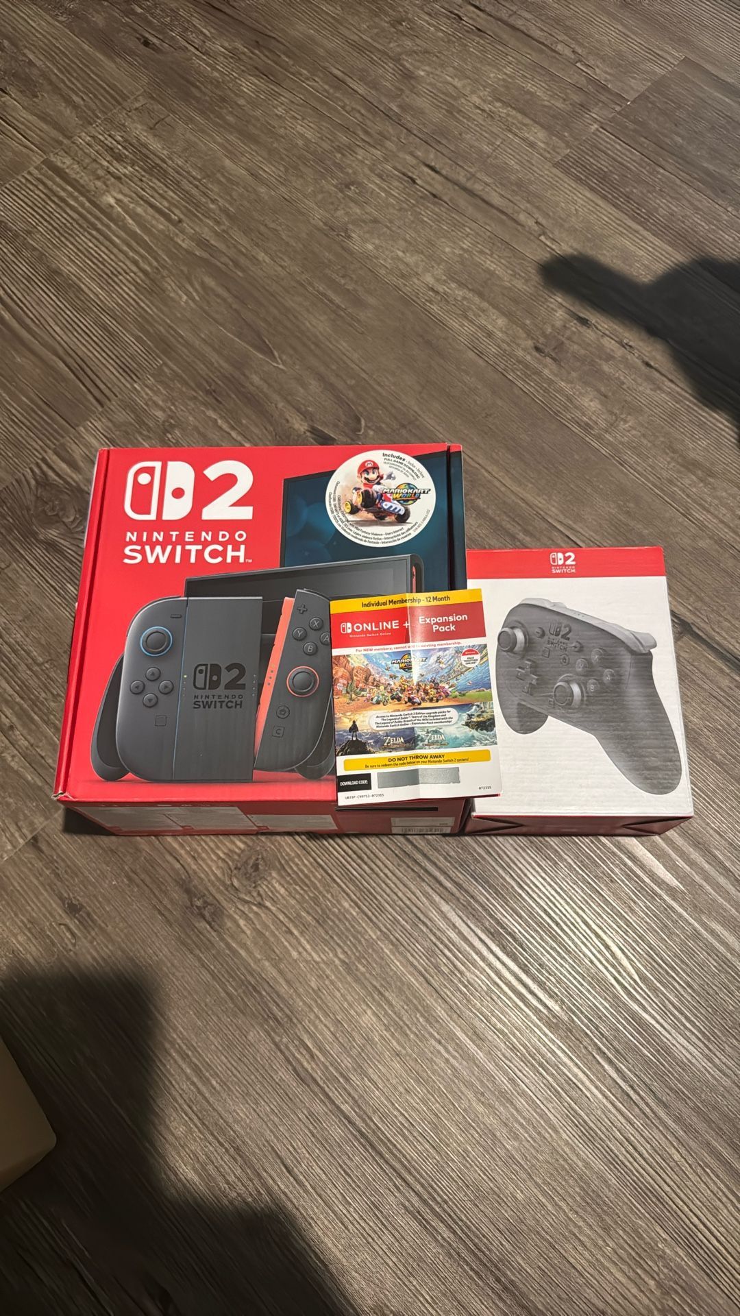 Nintendo Switch 2 Mario Kart + Pro Controller + 1 Year Online Free Membership