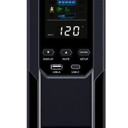 CyberPower CP1500AVRLCD3 Intelligent LCD UPS Systems - 1500VA/900W, 120 VAC,