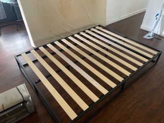 Bed frame and cushion