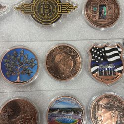 5 Ounce Fine Copper .999 Collectible Coins