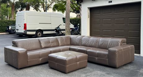 🛋️ Sectional Couch/Sofa - Natuzzi - Leather - Delivery Available 🚛